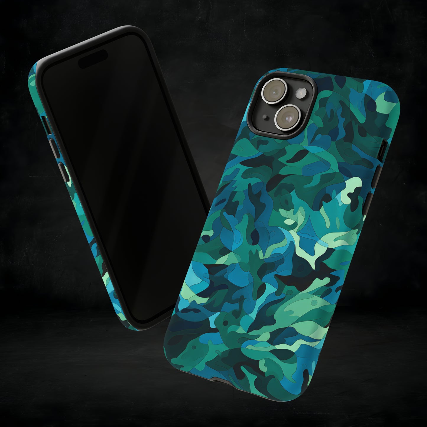 'Aqua' Camo Tough Case