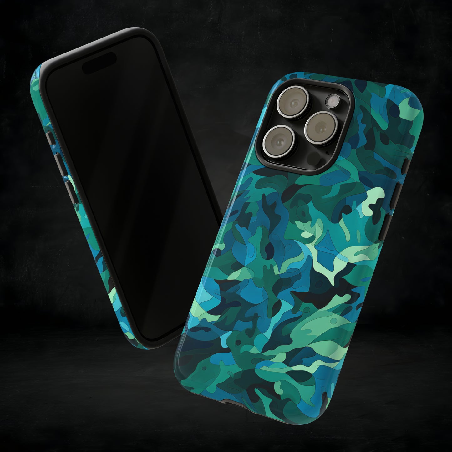 'Aqua' Camo Tough Case